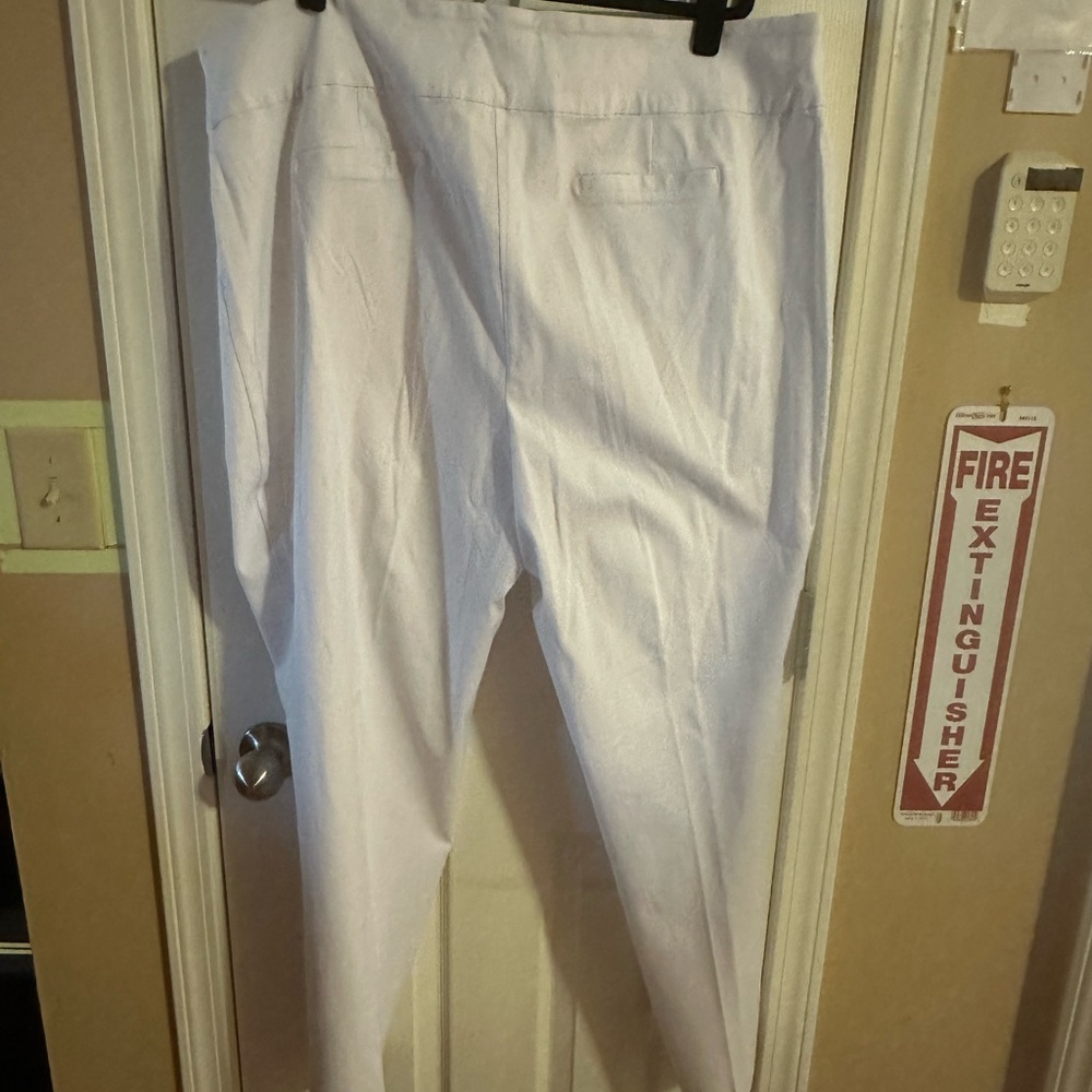 Ashley Stewart Crisp White Dress Pants